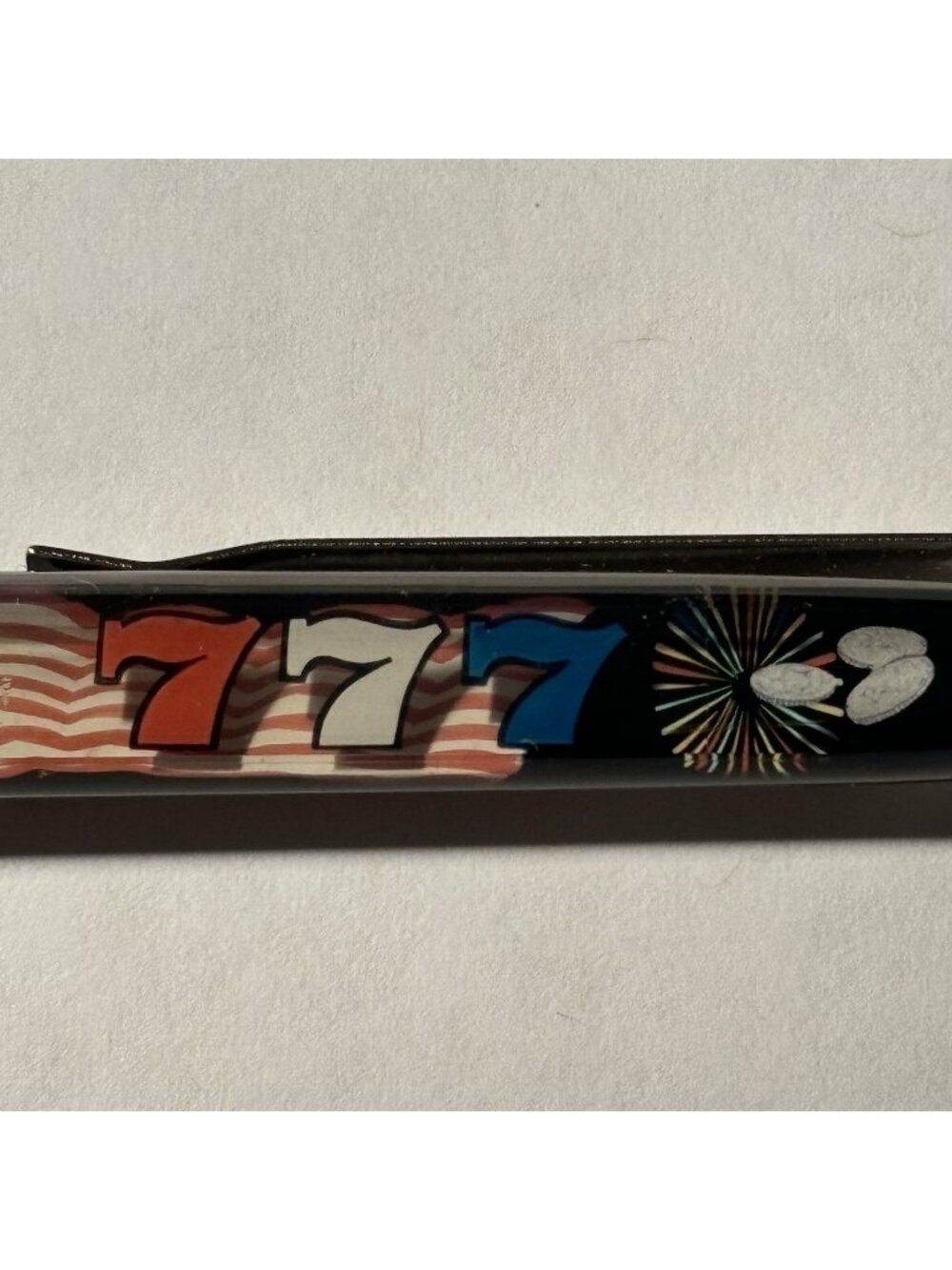 Las Vegas Slots Floaty Pen Gambling Games Triple 7 Chips Souvenir Promo Vintage